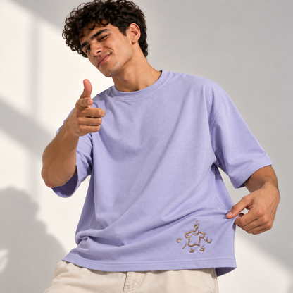 KHETAN Purple Printed T-Shirt | Product Image 04
