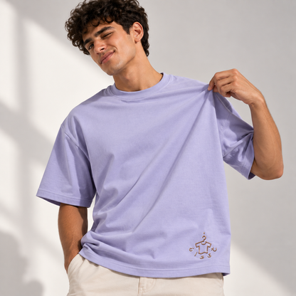 KHETAN Purple Printed T-Shirt | Product Image 05
