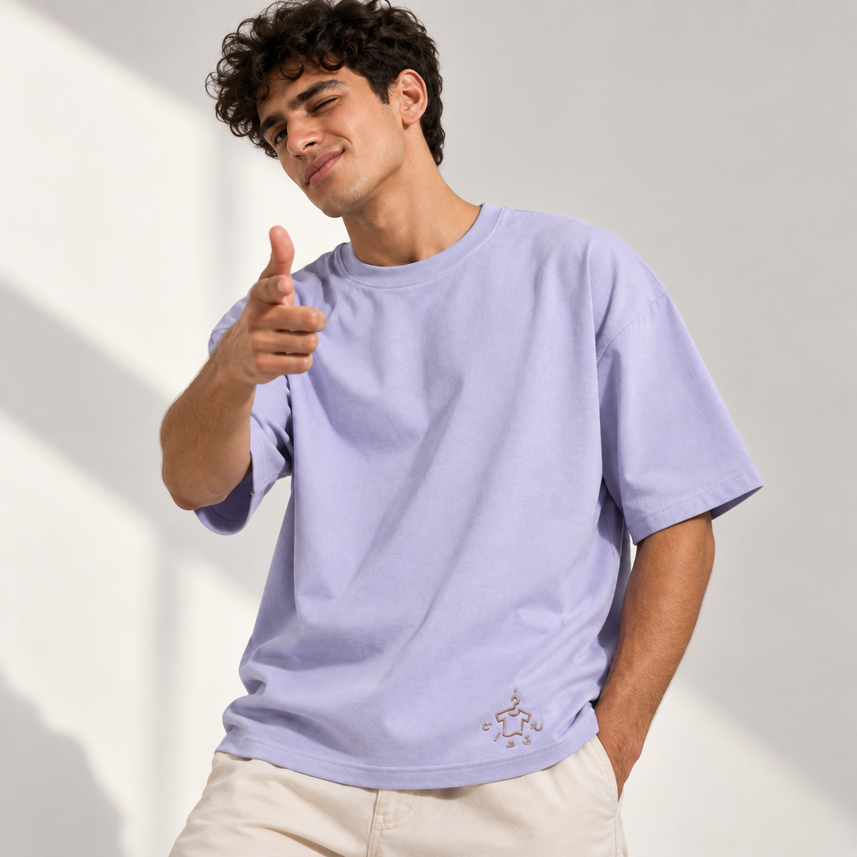 KHETAN Purple Printed T-Shirt | Product Image 06