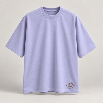 KHETAN Purple Printed T-Shirt | Product Image 03