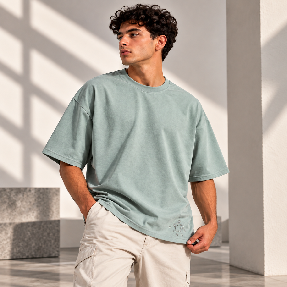 KHETAN Green Printed T-Shirt | Product Image 05